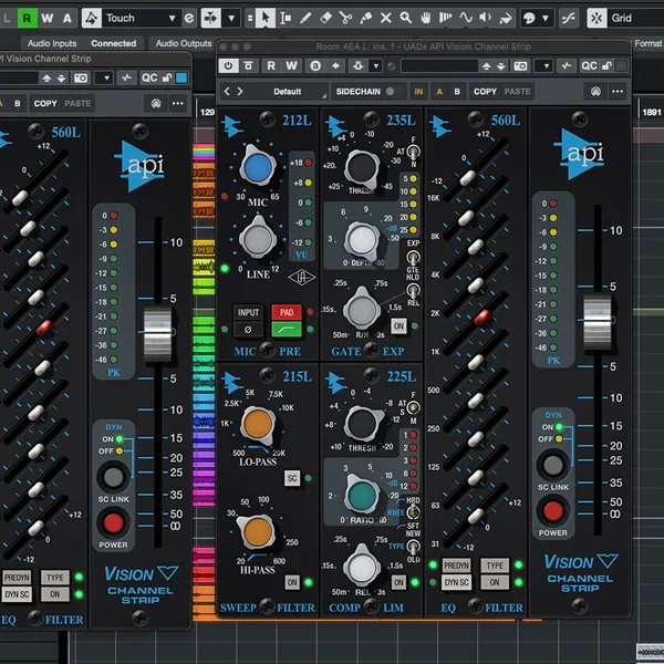 Universal Audio API Vision Channel Strip, plugin emulador de channel strip API
