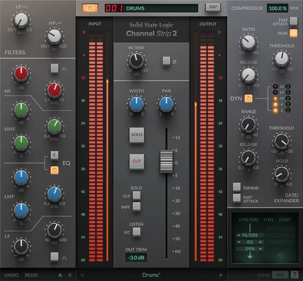 Solid State Logic SSL Native Channel Strip 2, plugin de channel strip