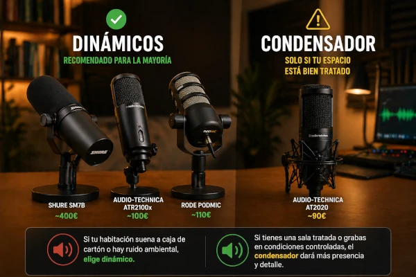 Qué tipo de micrófono elegir para podcast