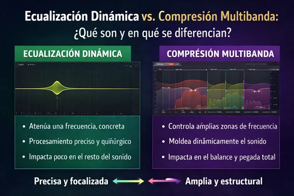 ecualizador dinamico vs compresor multibanda