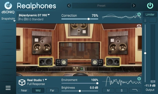 Interfaz de dsoniQ Realphone