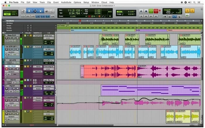 Edición de audio profesional de Avid Pro Tools
