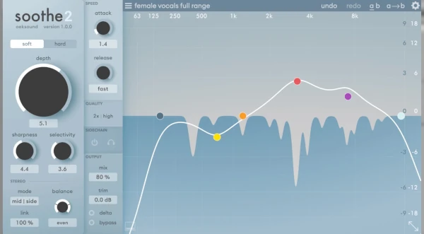oeksound soothe 2, plugin supresor de resonancias
