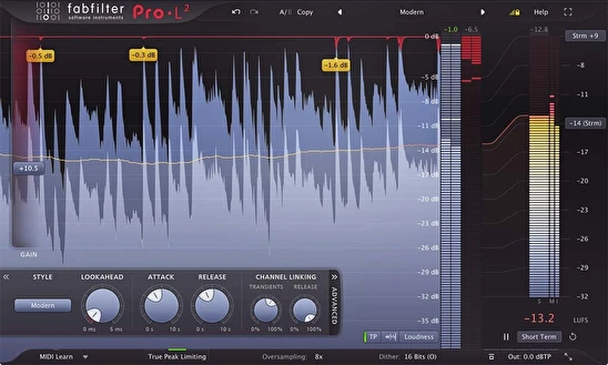 FabFilter Pro-L 2, plugin limitador