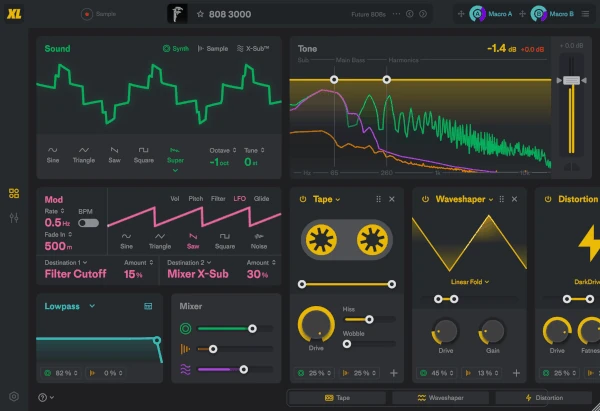 Future Audio Workshop - SubLab XL plugin para 808
