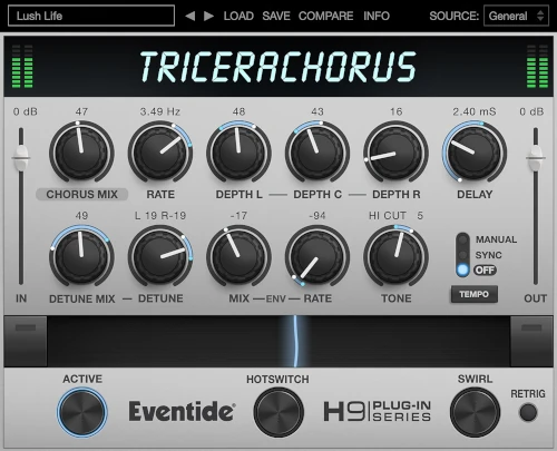 Eventide TriceraChorus, plugin de chorus